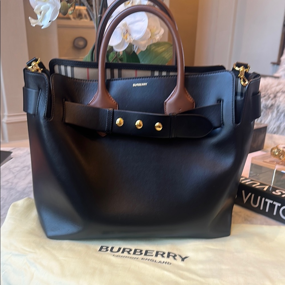 Burberry Black and Brown Women's Bag